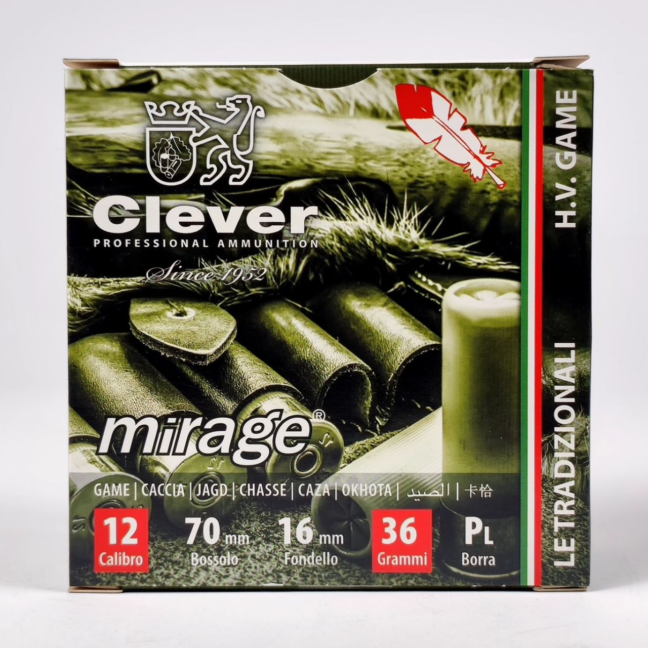 Патроны Clever Mirage, калибр 12x70, № 7, 36 грамм