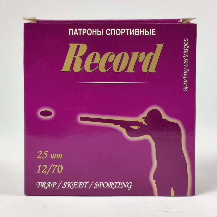 Патроны Record Sport к. 12x70 24 гр. №7,5